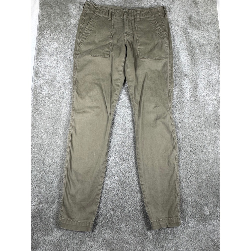 Cabi 3199 Olive Green Utility Slim Leg Stretch Cargo Pants Womens Size 4